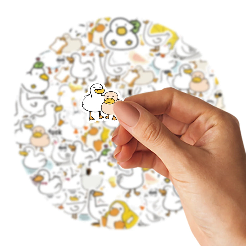 Etori Life46pcs/pack Good Life Duck Album decorative stickers Self-adhesive stickers for DIY student stationery notebook diary