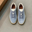 Classic Leisure Sport Board Shoes Men's Couple British Simple Match Dequn White Shoes Flat Heel Breathable Cement Ground