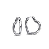 2024 New 925 Silver Plated Double Hoop Earrings For Women Butterfly Sun Moon Heart DIY Accessories 