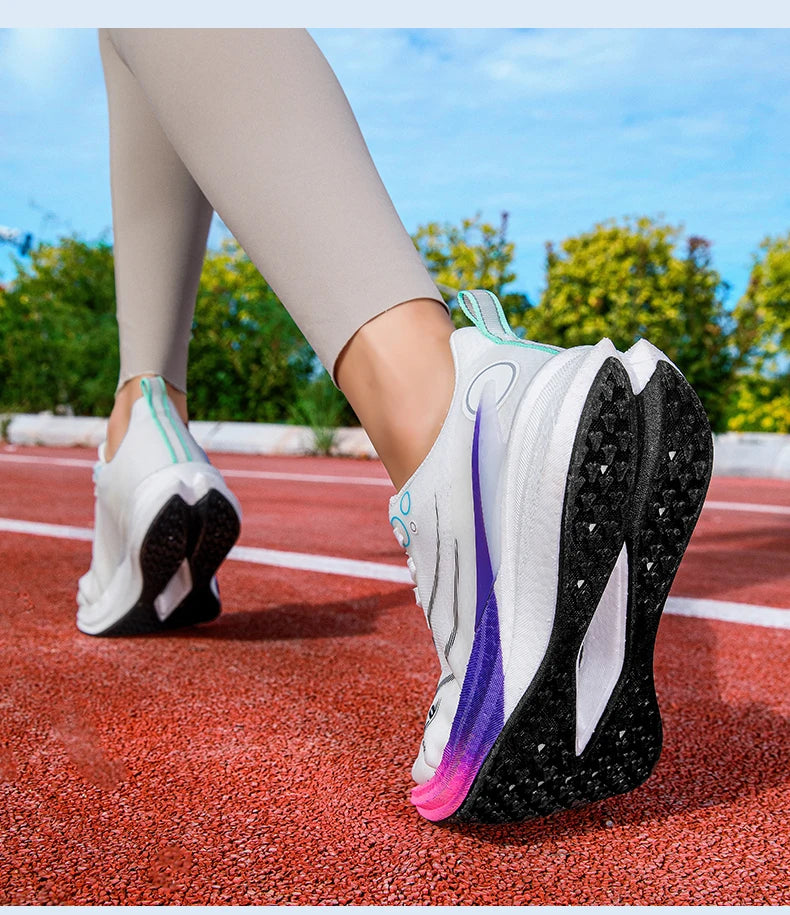 2025 Men's And Women's Professional Carbon Board Marathon Running Shoes Shock Absorption Ultralight Stable Support Sports Shoes