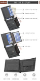 Baellerry Men Genuine Cow Leather Wallet Card Holder Male Purse Short with Coin Pocket Leather Wallets for Men