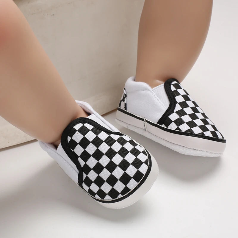 Newborn Baby Canvas Shoes Anti-slip Soft Baby Boy Girl Sneakers Casual Multi-Color Toddler First Walkers Crib Shoes