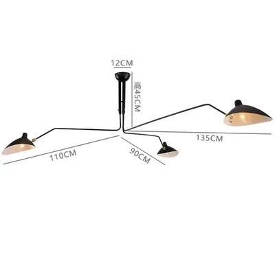 Modern Creative Spider Grabbing Pendant Light Personalized and Simple Living Room LED Ceiling Lamp Bedroom and Study Light