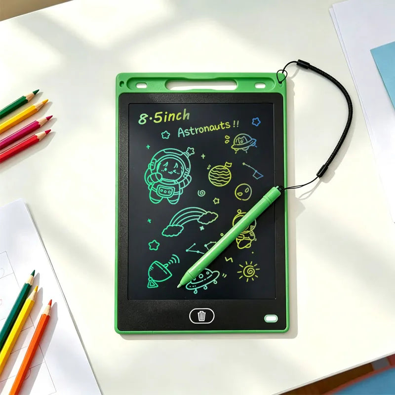 Tablet de Desenho LCD de 8,5 Polegadas – Lousa Eletrônica de Escrita e Desenho – Portátil – Brinquedo Educativo e Presente para Crianças