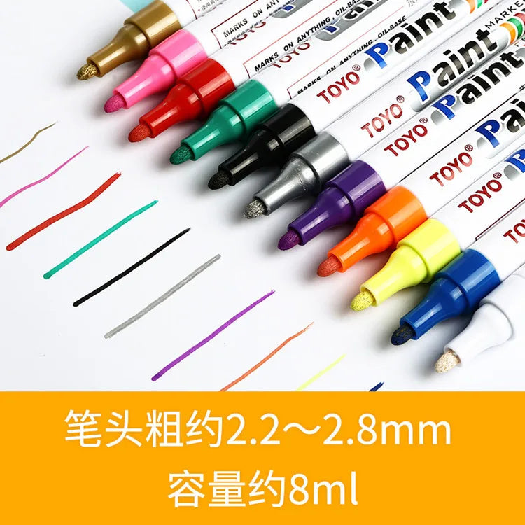 Waterproof Car Tyre Tire Tread Tire Paint Pen Marker DIY Art Drawing Pen Tool For BMW E46 E49 F30 F80 E36 E46 E93 E92 F34 F31 Z4