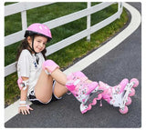 Factory Cheap Price Hot Selling in Stock Boys and Girls Skating Shoe Kids Inline Roller Quad Skates