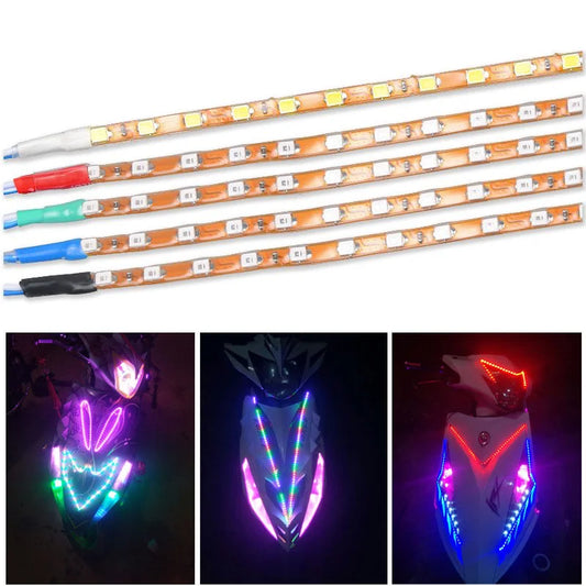 135CM-30CM Waterproof Car Auto Decorative Flexible LED Strip Light Car LED Daytime Running Light Car Strip Light DRL Strip 12V