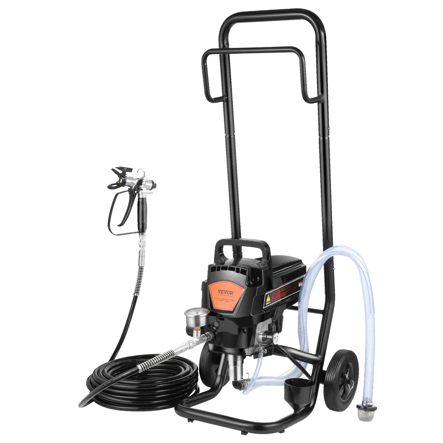 VEVOR - Pulverizador de pintura sin aire, eléctrico con carrito, para muebles y cercas, 950 W, 3000 PSI 