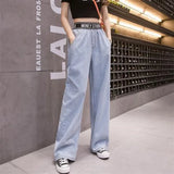 2026 Spring Summer New Korean Elegant Splicing Short Sleeved Shirt+Jeans Two Piece Suit Women Chic Top Denim Pants Matching Set