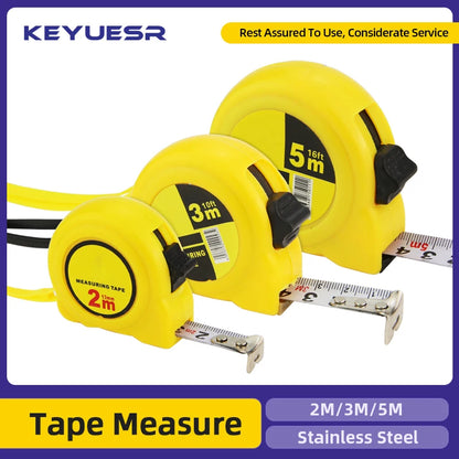 Stainless Steel Tape Measure Metric Metal Tape Measure Construction Carpentry Tool Measure Meter Length Measuring Tools 2/3/5M