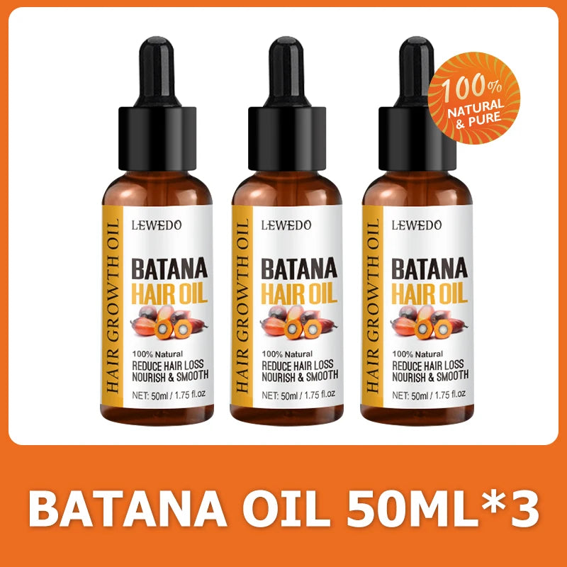 Óleo de Batana Lewedo Naturals – Crescimento Acelerado do Cabelo para Homens e Mulheres – Óleo de Batana Puro – Nutrição e Brilho – Cuidado Capilar Saudável – Combate à Queda