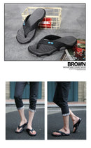 Men's Summer 2025 Trendy Flip Flops Beachwear Slippers Anti-slip Deodorant Casual Shoes Plastic Slip-On Sandals for Adults