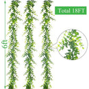 Artificial Plant Vines Wall Hanging Rattan Leaves Branches Outdoor Garden Home Decoration Plastic Fake Silk Leaf Green Plant Ivy