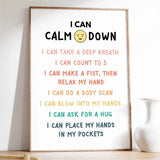 Mental Health Poster Encouragement Prints Calm Corner Canvas Painting Therapy Wall Art Picture Classroom Home Decoration