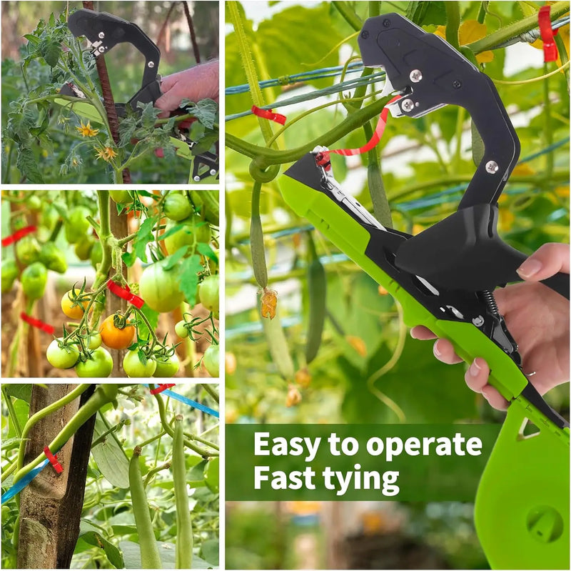 Plant Tying Machine Plant Branch Hand Tying Binding Machine with Garden Vine Tying Tape Vineyard Tool Plant Tape Gun Garden Tool