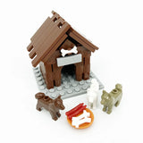 New Animal Chihuahua Parts MOC Building Blocks Farm Ranch City Zoo Family Pet Dog Bricks Toys Compatible With LEGO