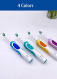 Cepillo de dientes eléctrico Oral B para adultos, recargable, con rotación, blanqueamiento 3D y cabezales de regalo.