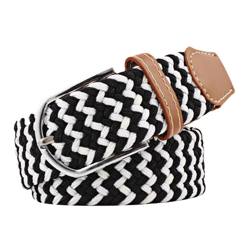 Stretch Woven Belt Unisex Canvas Belts Fashion Casual Student Belt Women Cinturon Male Waistband 105cm