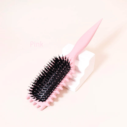 Cepillo de aire avanzado con cojín de aire y peine de dientes duros, especial para pelucas de cabello natural. 