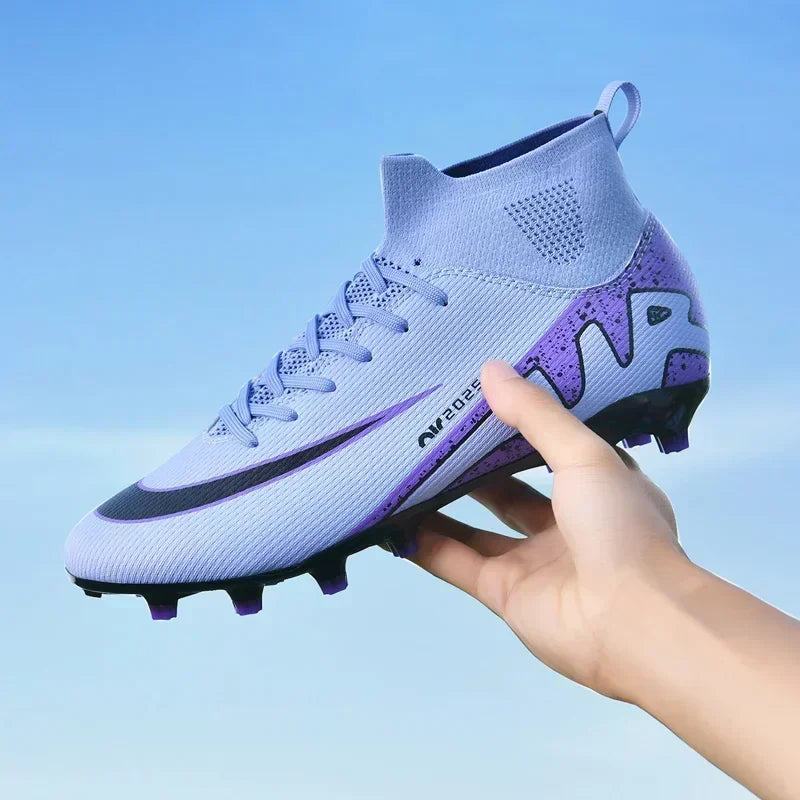 New Outdoor Men Soccer Shoes Adult Kids Long Spikes Football Boots Training Sport Footwear Sneakers Non Slip Training Unisex