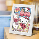 Sanrio Diamond Painting New Hello Kitty Kuromi Full Round Diamond Mosaic Art 5D DIY Cross Stitch Kits Home Decor with Frame