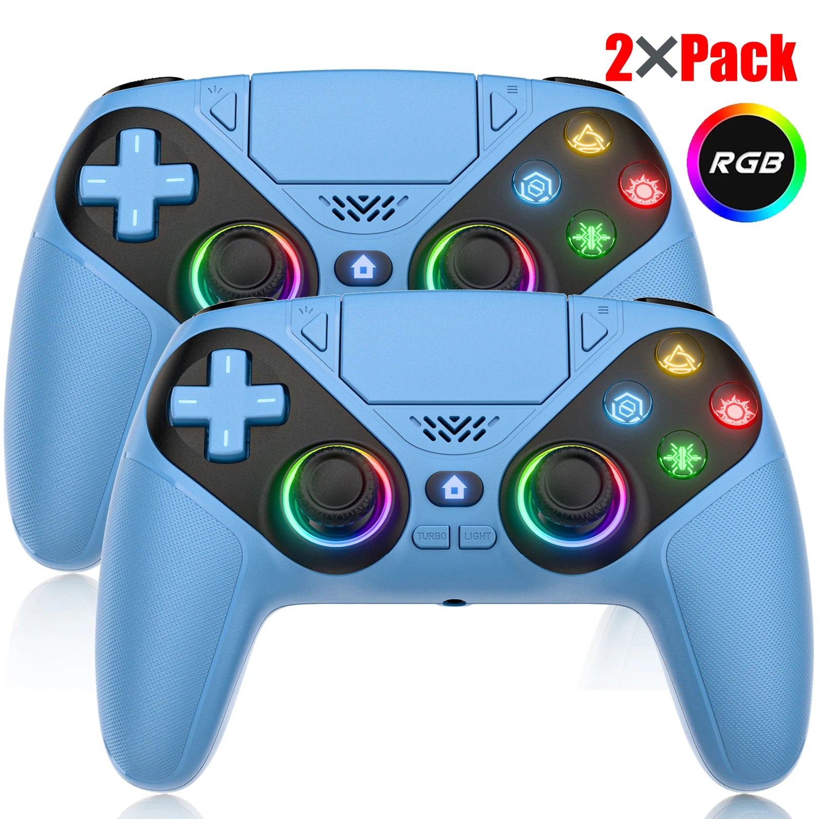 Controller For Playstation 5 PS5/PS5 Pro/Slim/PC Gamepads W/Hall Effect RGB Wireless Game Control Joystick Marco/Turbo Program