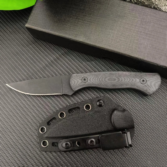 Outdoor Camping Jungle Adventure EDC Multifunctional Fixed Blade Knife, Wild Hunting Exploration 8Cr13Mov Blade G10 Handle Tool