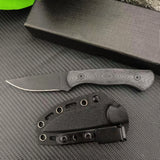 Outdoor Camping Jungle Adventure EDC Multifunctional Fixed Blade Knife, Wild Hunting Exploration 8Cr13Mov Blade G10 Handle Tool