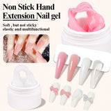 LIMEGIRL 15g Non-Stick Extension Gel UV Quick Build Solid Nail Extension Gel 3D Shaping Nail Art Solid Milky Jelly Hard Gel