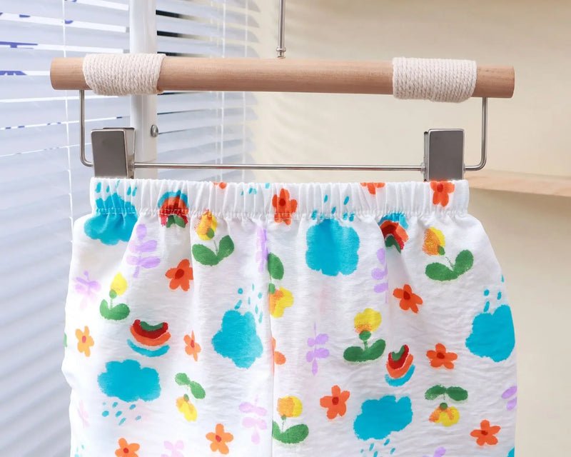 Summer Kids Suit Clothes for Girls Cartoon Short Sleeve T-shirt Tops+shorts 2024 New Children's Clothing Baby Boys Set