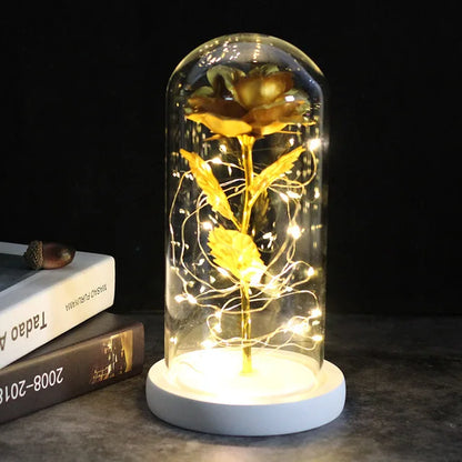 Envío directo de flores artificiales Galaxy Rose, La Bella y la Bestia, decoración de boda, regalo creativo para el Día de San Valentín, regalo para la madre.
