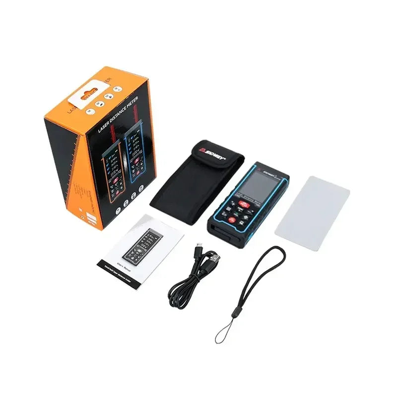 FANYUE SW-120 Display Laser Distance Meter 80M 120M Camera Digital Meter Area Volumn Digital Angle Ruler Laser Rangefinder Tape