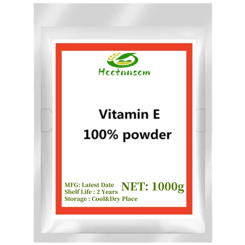 Suplementos de vitamina E en polvo y tocoferol. Suero regenerador antiarrugas. Blanqueador para acné localizado.