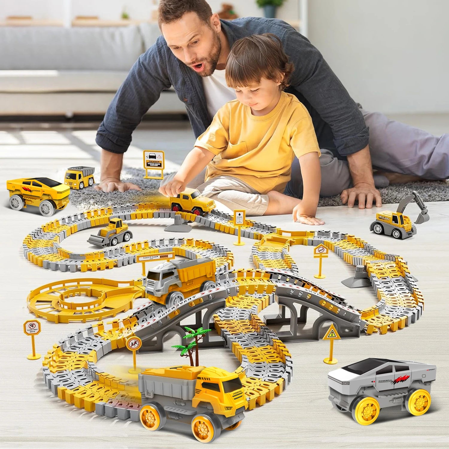 LED Light-Up Cars for Glow Race Track, Electronic Car Toy, Kid Railway Luminous Machine, Track Car for Boys, Birthday Gift