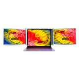 14 inches Laptop Expansion Screen FHD Portable Tri-screen Monitor with 1 Cable for 2 Displays for Windows MacOS for 15-17.3 inch