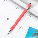 50pcs Light Metal Ballpoint Pen Touch Screen Pen Office School Advertising Pen Custom Logo Text Engraving Laser Engraving