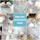Zapatero antioxidante de 6 piezas, transparente, para guardar zapatillas, caja organizadora de zapatos a prueba de polvo.