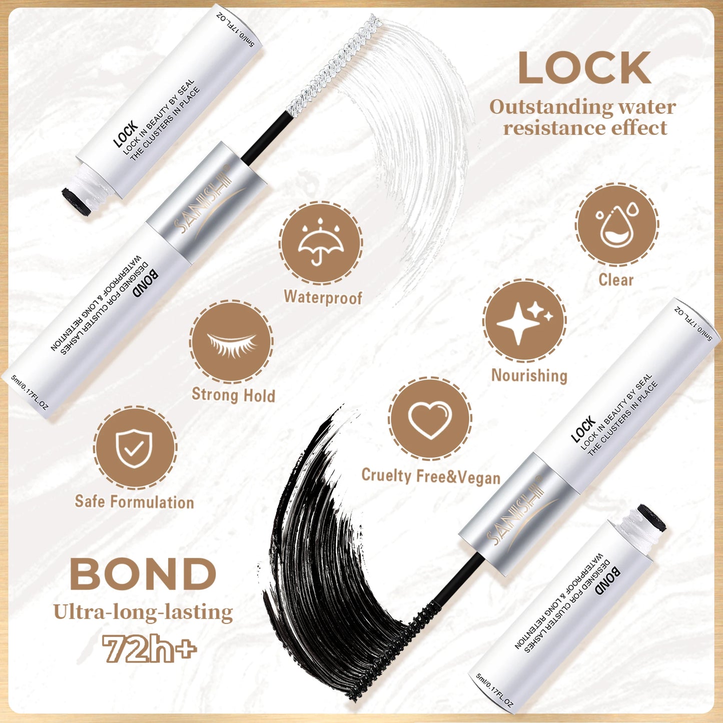 Sanishi diy conjunto de extensão de cílios-240 modelador de cílios naturais, 9-16mm comprimento misto conjunto de cílios individuais, extensões de cílios diy