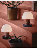 Mushroom Table Lamp Warm Color Night Light USB Rechargeable LED Touch Desk Light Piano Coating Surface Love Gift Lamp