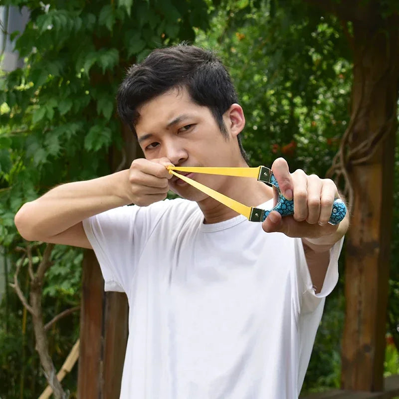 Wild Hunting Precision Shooting Sling Portable Slingshot Four-color Exquisite Slingshot Outdoor Shooting Toy New Fast Press