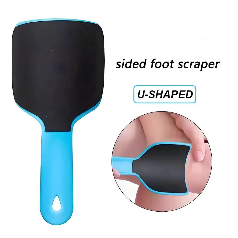 Lima curva para pies, removedor de callos y piel muerta, lima profesional de pedicura de doble cara, lijadora y depuradora en forma de U.