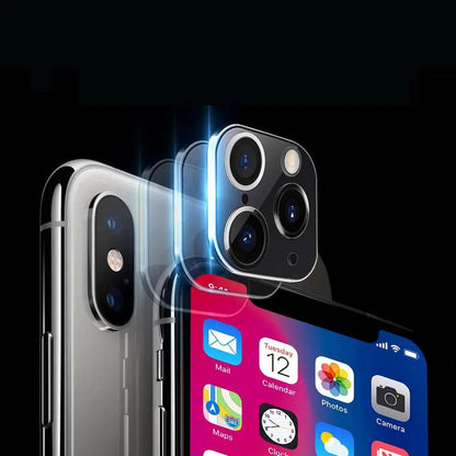 Fake Camera Lens Sticker Seconds For iPhone Phone Upgrade Screen Protector for iPhone X / XS Max Change to iPhone 11 pro Max