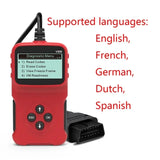 Escáner OBD2 V520 v309, nuevo, profesional, para sistemas de motor de automóvil, lector de códigos de búsqueda DTC automotriz gratuito de por vida, herramienta de diagnóstico para automóviles.