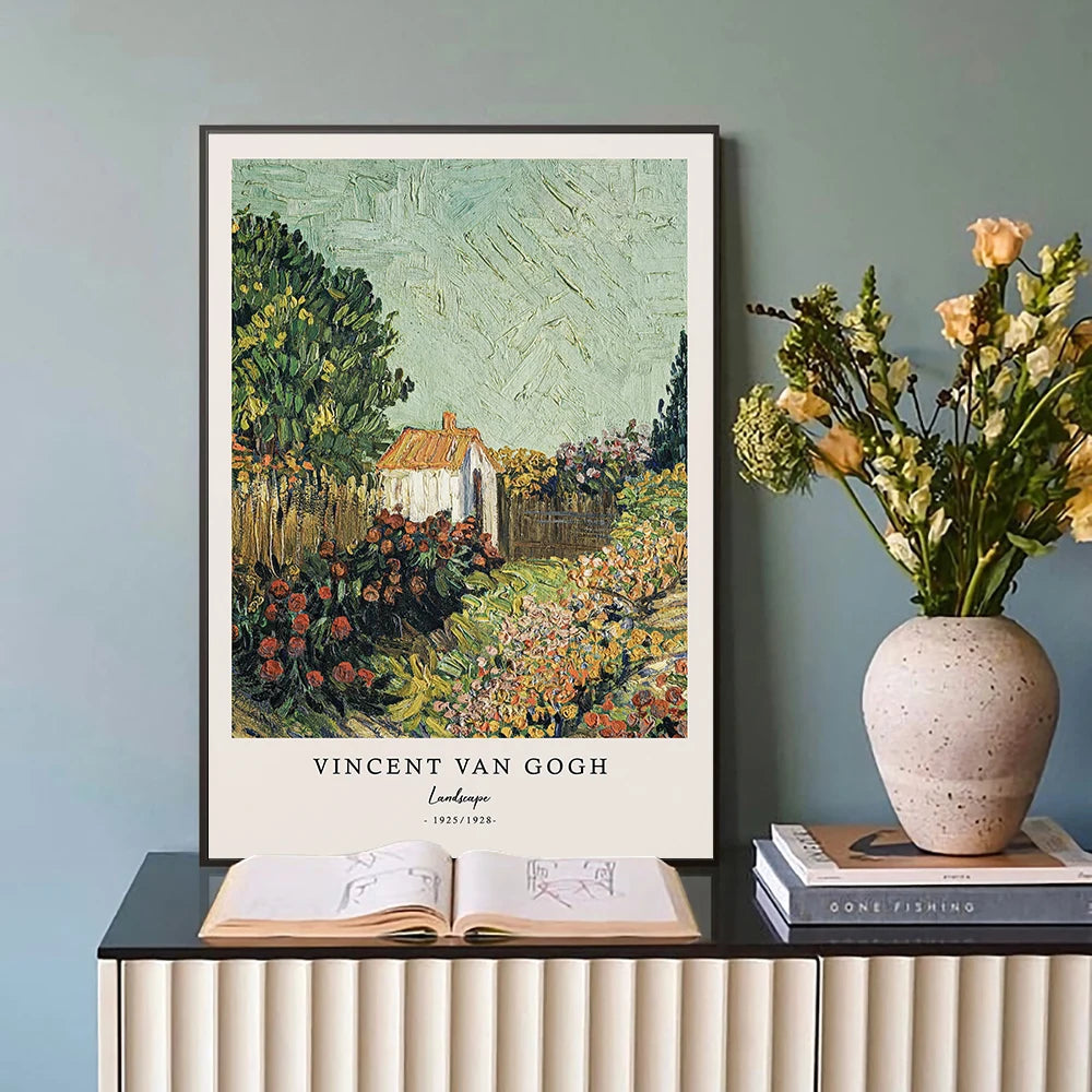 Vincent Van Gogh Writings Canvas Prints Painting Posters Great Work The Starry Night Poster Wall Art Living Room Bedroom Decor