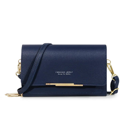 Nuevos bolsos de piel sintética para mujer, multifuncionales, de gran capacidad, tipo bandolera, a la moda, para teléfono