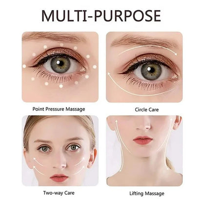 Masajeador eléctrico portátil para ojos, pequeño, para belleza facial y cuidado de ojos, con fuente de alimentación de batería seca, ligero y portátil.
