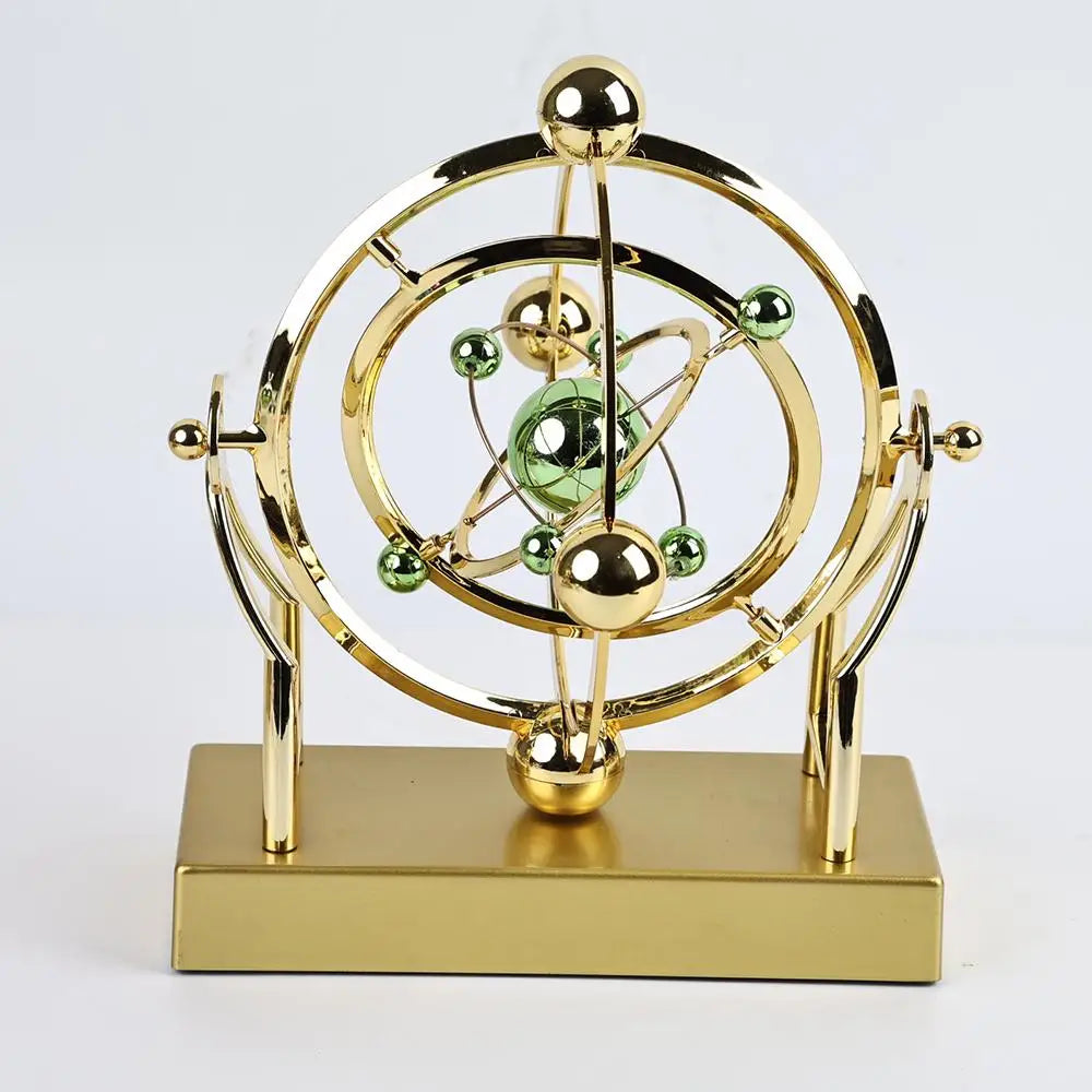 Rotating Magnetic Wobbler Earth Perpetual Motion Desktop Office Model Ornament Simple USB Decor Orb M1u8