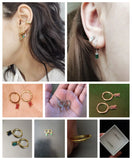 CANNER 925 Sterling Silver French Punk Hip-Hop Geometric Small Hoop Earrings for Women Gold Silver Party Jewelry Accessories