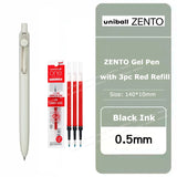 uniball ZENTO Standard 0.38/0.5mm Gel Pens,Water-Based Smooth Writing Roller Ball Pens Fit for a variety of occasions Stationery