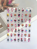 Super Mini Phone Leopard Print Luggage Tags Nail Art Diy Loptop Phone Shell Water Bottle Waterproof Stickers